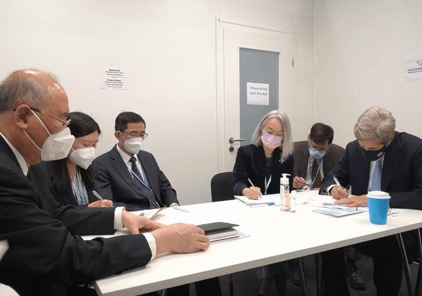 Partenariat Chine USA COP26