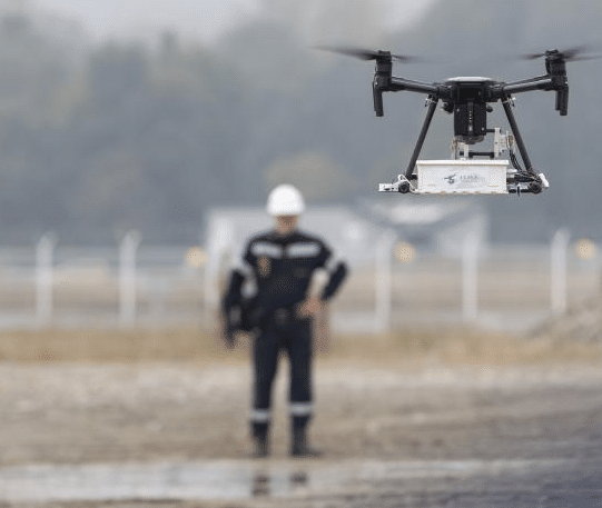 Drone avec capteur CH4