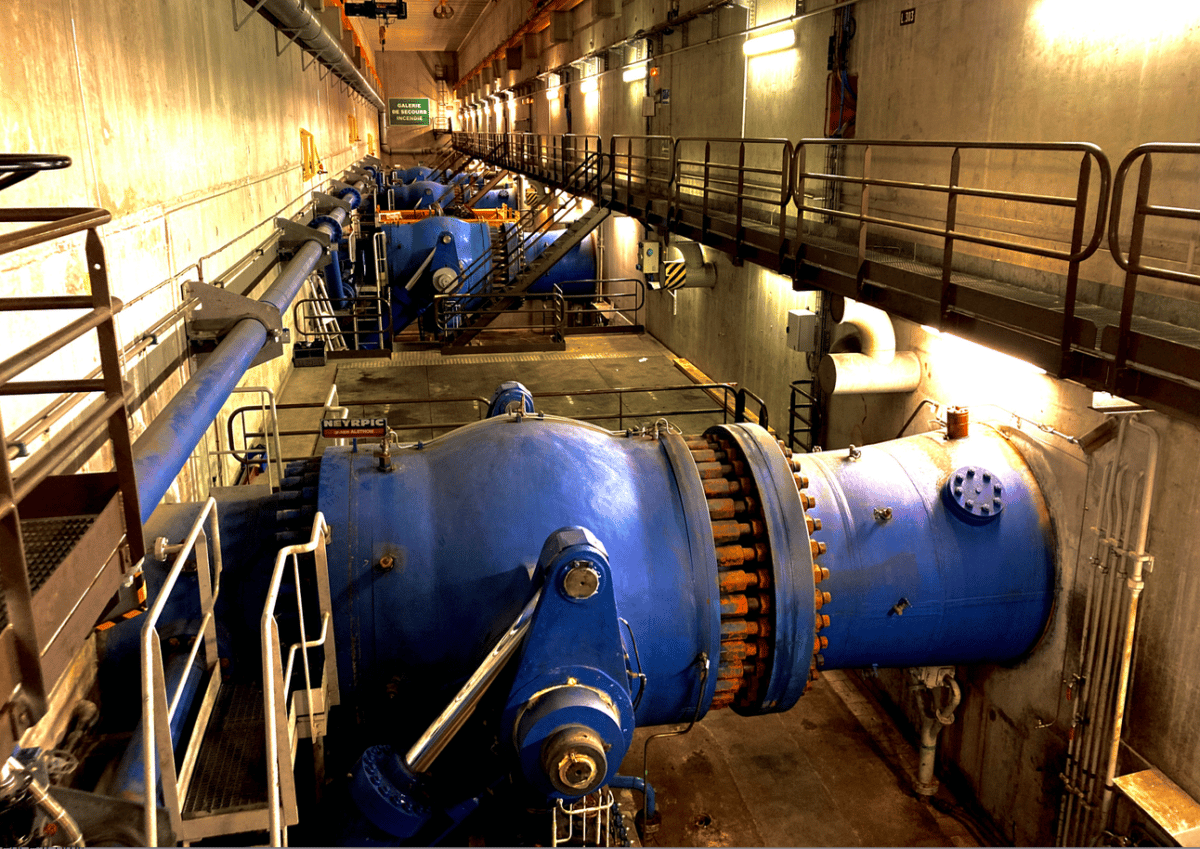 Salle des turbines