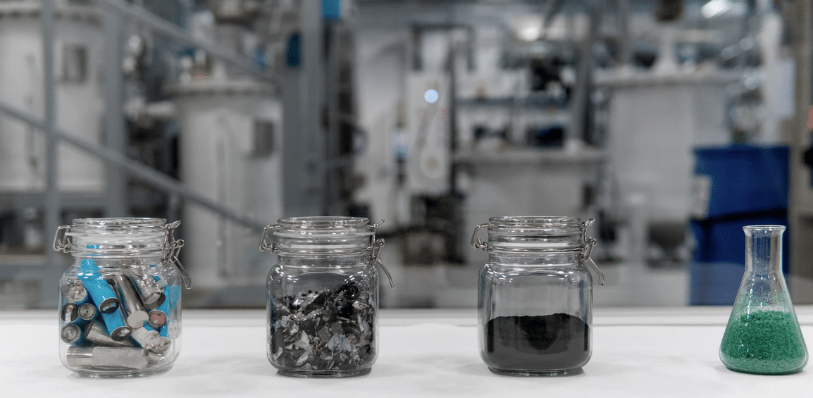 Recyclage matières premières batteries