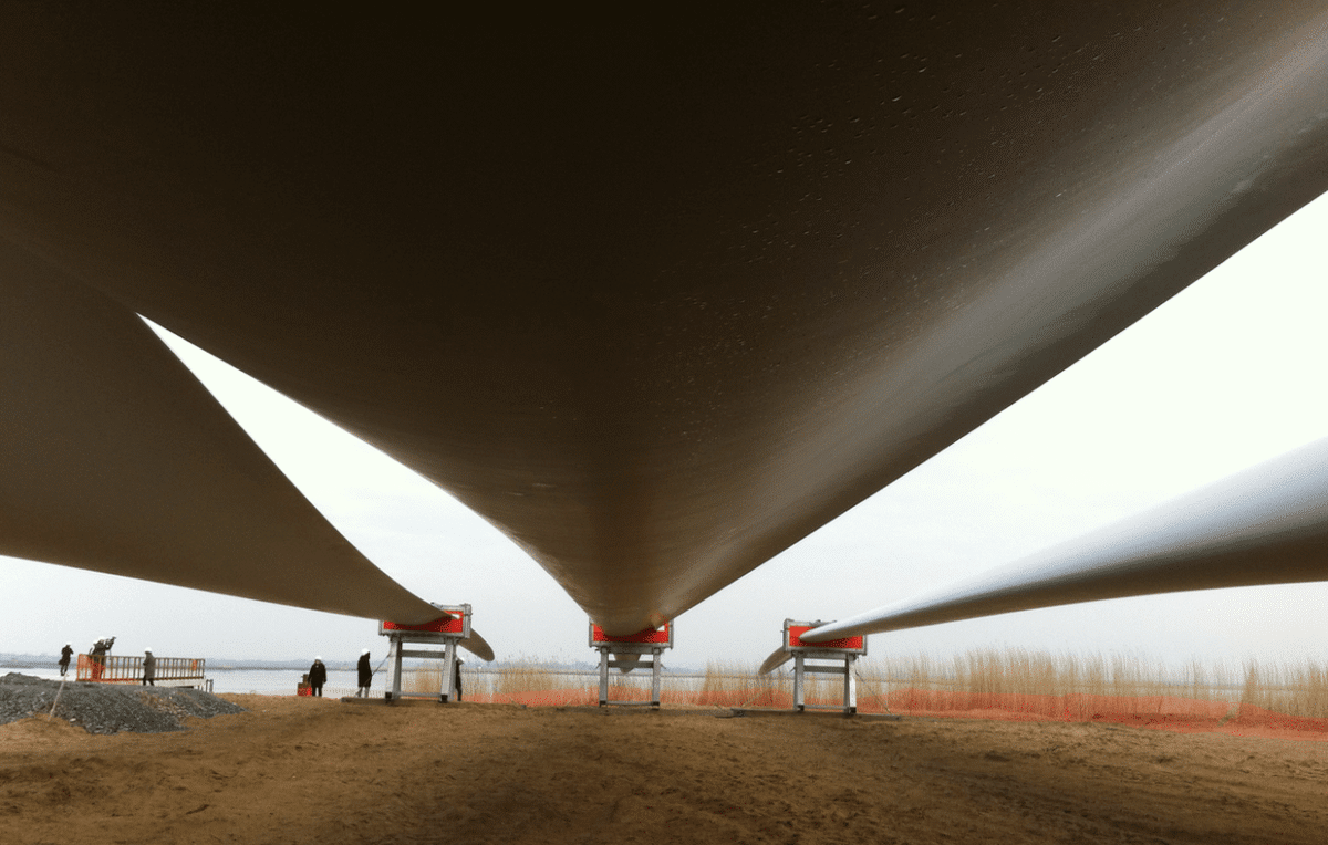 Pales d'éoliennes