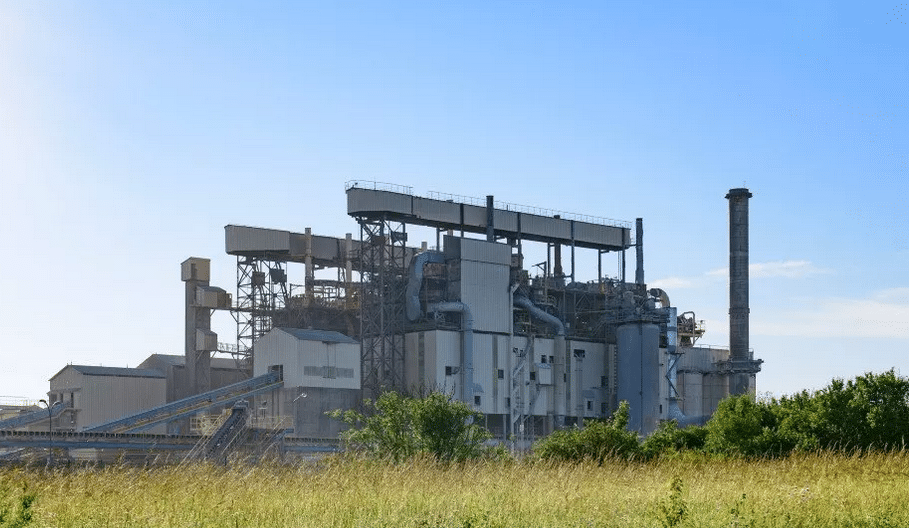 L'usine de chaux de Lhoist à Réty.