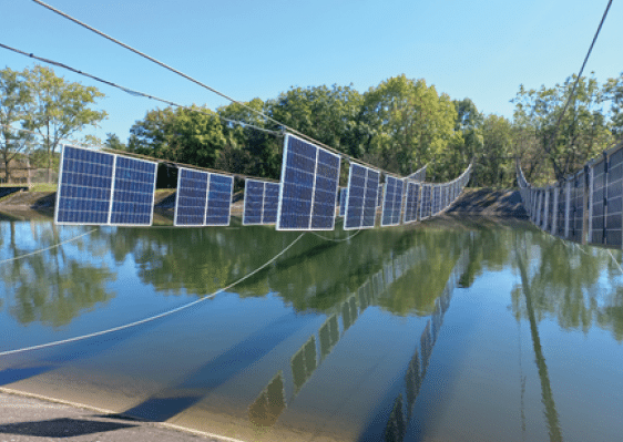 Centrale solaire verticale