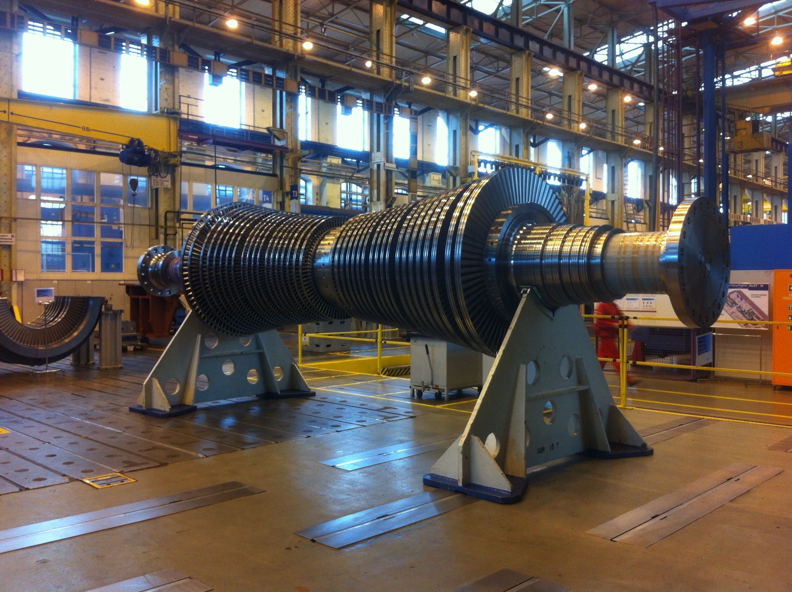 Usine de production de turbines.