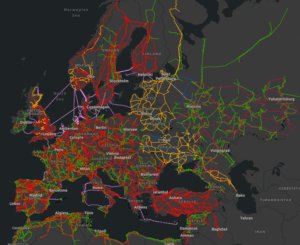 La carte des interconnexions électriques en Europe