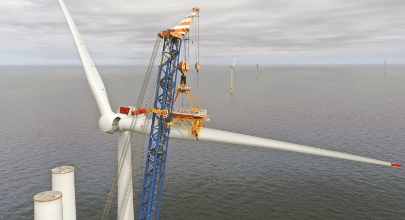 Installation d'une pale