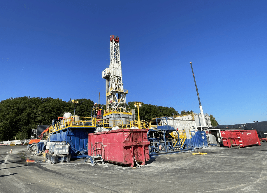 forage de géothermie, près de Paris.