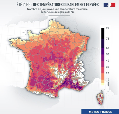 Température France été 2026